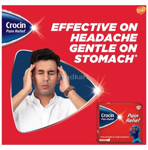 crocin pain relief tablet 15's